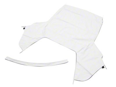 OPR Convertible Top Only; Pinpoint White (91-93 Mustang Convertible)
