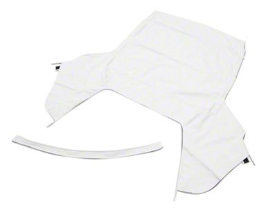 Convertible Top Only; Pinpoint White (91-93 Mustang Convertible)