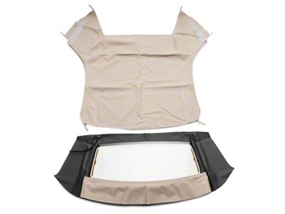 Convertible Top with Heated Glass; Sailcloth Parchment (94-04 Mustang Convertible)