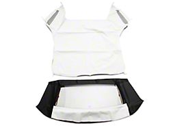 Convertible Top with Heated Glass; Sailcloth White (94-04 Mustang Convertible)