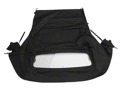 OPR Convertible Top with Heated Glass; Twill Cloth Black (05-14 Mustang Convertible)