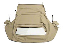 Convertible Top with Heated Glass; Twill Vinyl Stone (05-14 Mustang Convertible)