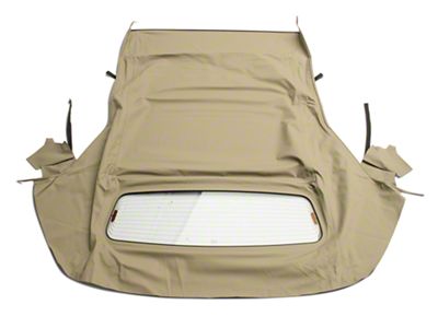 Convertible Top with Heated Glass; Twill Vinyl Stone (05-14 Mustang Convertible)