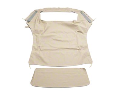 Convertible Top with Plastic Window; Sailcloth Parchment (94-04 Mustang Convertible)