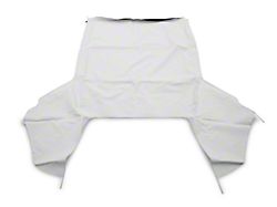 Convertible Top with Tinted Glass; Pinpoint White (83-90 Mustang Convertible)