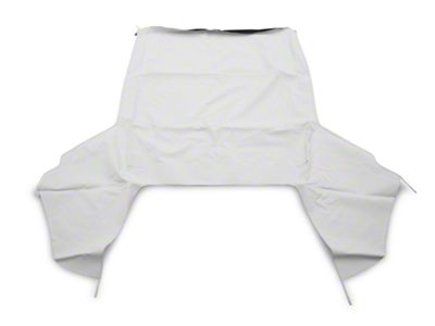 Convertible Top with Tinted Glass; Pinpoint White (83-90 Mustang Convertible)
