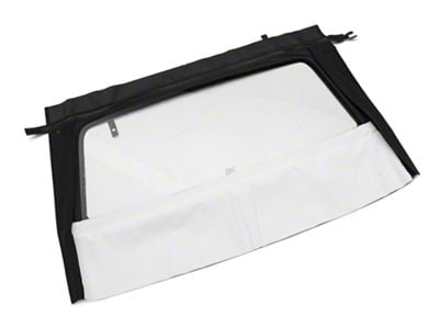 OPR Curtain with Tinted Glass; Pinpoint White (83-93 Mustang Convertible)