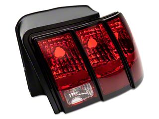 Clear Lens Tail Light Set For 1999-2004 Ford Mustang - Left & Right Pair, Chrome Housing