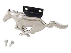 Over-Sized Running Pony Grille Emblem; Chrome (94-04 Mustang)