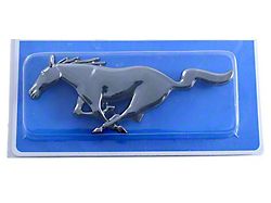 Running Pony Grille Emblem; Black Chrome (94-04 Mustang)