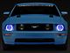 Oracle OE Style Headlights with ColorSHIFT LED Halos; Black Housing; Clear Lens (05-09 Mustang w/ Factory Halogen Headlights, Excluding GT500)