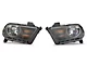 Oracle OE Style Headlights with LED Halos; Black Housing; Clear Lens (10-12 Mustang w/ Factory Halogen Headlights)