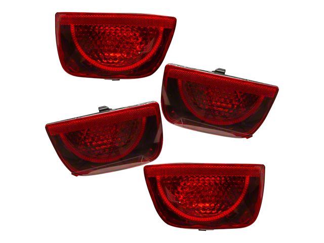 Oracle Afterburner 1.0 LED Tail Lights; Chrome Housing; Red Lens (10-13 Camaro w/ RS Package)