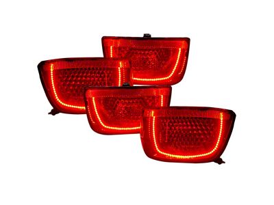Oracle Afterburner 2.0 LED Tail Lights; Chrome Housing; Red Lens (10-13 Camaro w/ RS Package)