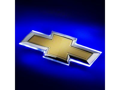 Oracle Illuminated Rear Bowtie Emblem; Single Intensity; Blue (16-19 Camaro)