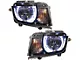 Oracle OE Style Headlights with LED Halos; Black Housing; Clear Lens (10-13 Camaro w/ Factory Halogen Headlights)