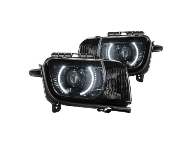 Oracle OE Style Headlights with LED Halos; Black Housing; Clear Lens (10-13 Camaro w/ Factory Projector/HID Headlights)