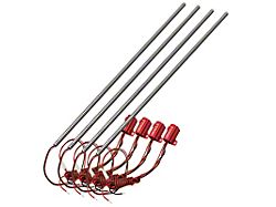 Oracle Halo Kit; Afterburner Center Section, 4 pieces, Red (08-14 Challenger)