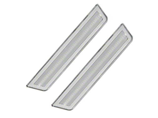 Oracle Concept LED Side Marker Kit; Clear; Pre-Painted; Unpainted; Rear Set Only (11-14 Charger)