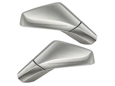 Oracle Ghosted Concept Side Mirrors with Sirius/XM Satellite Antenna; Light Tarnished Silver Metallic; 67U (05-13 Corvette C6)