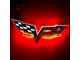 Oracle Illuminated Emblem; Dual Intensity; Red (05-13 Corvette C6)