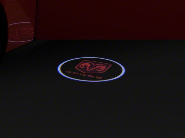 Oracle LED Door Projectors; Dodge Logo (08-20 All)