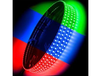 Oracle LED Illuminated Wheel Rings; ColorSHIFT (Universal; Some Adaptation May Be Required)