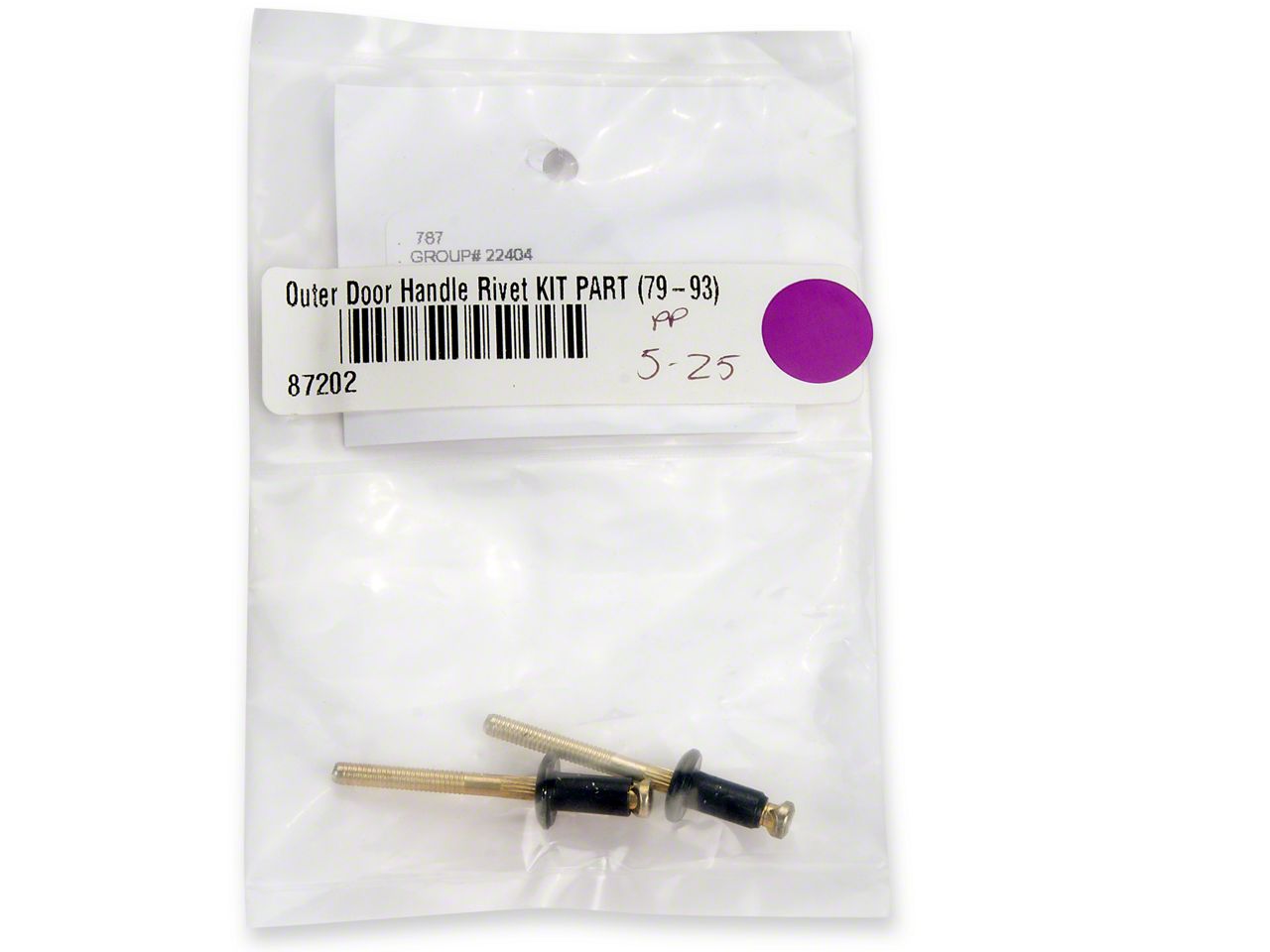 Mustang Outer Door Handle Rivet Kit (79-93 Mustang) - Free Shipping