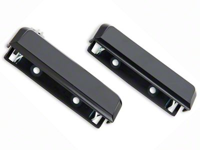 OPR Outer Door Handle Restoration Kit; Black (79-93 Mustang)