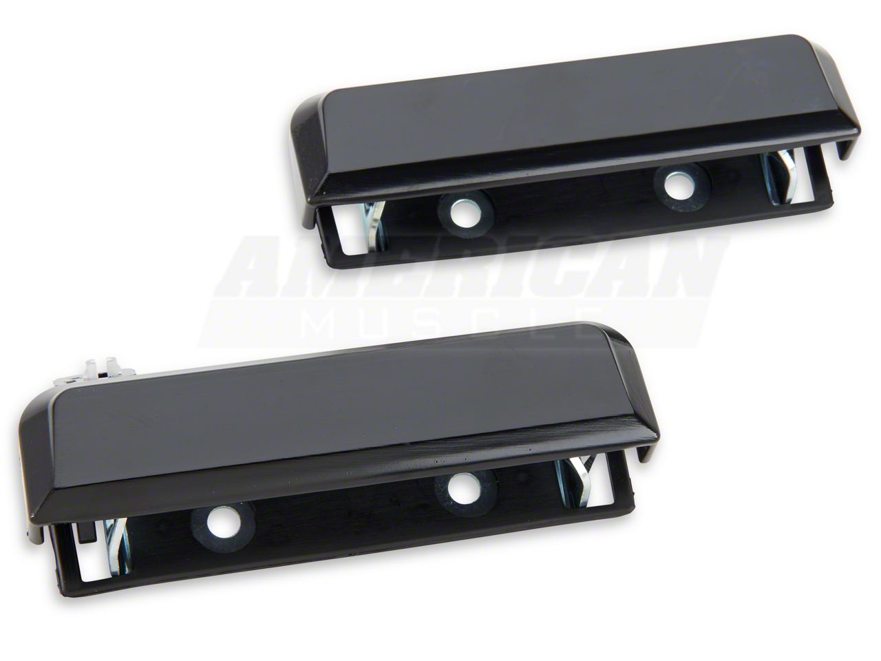 OPR Mustang Outer Door Handle Restoration Kit; Black 99840 (79-93