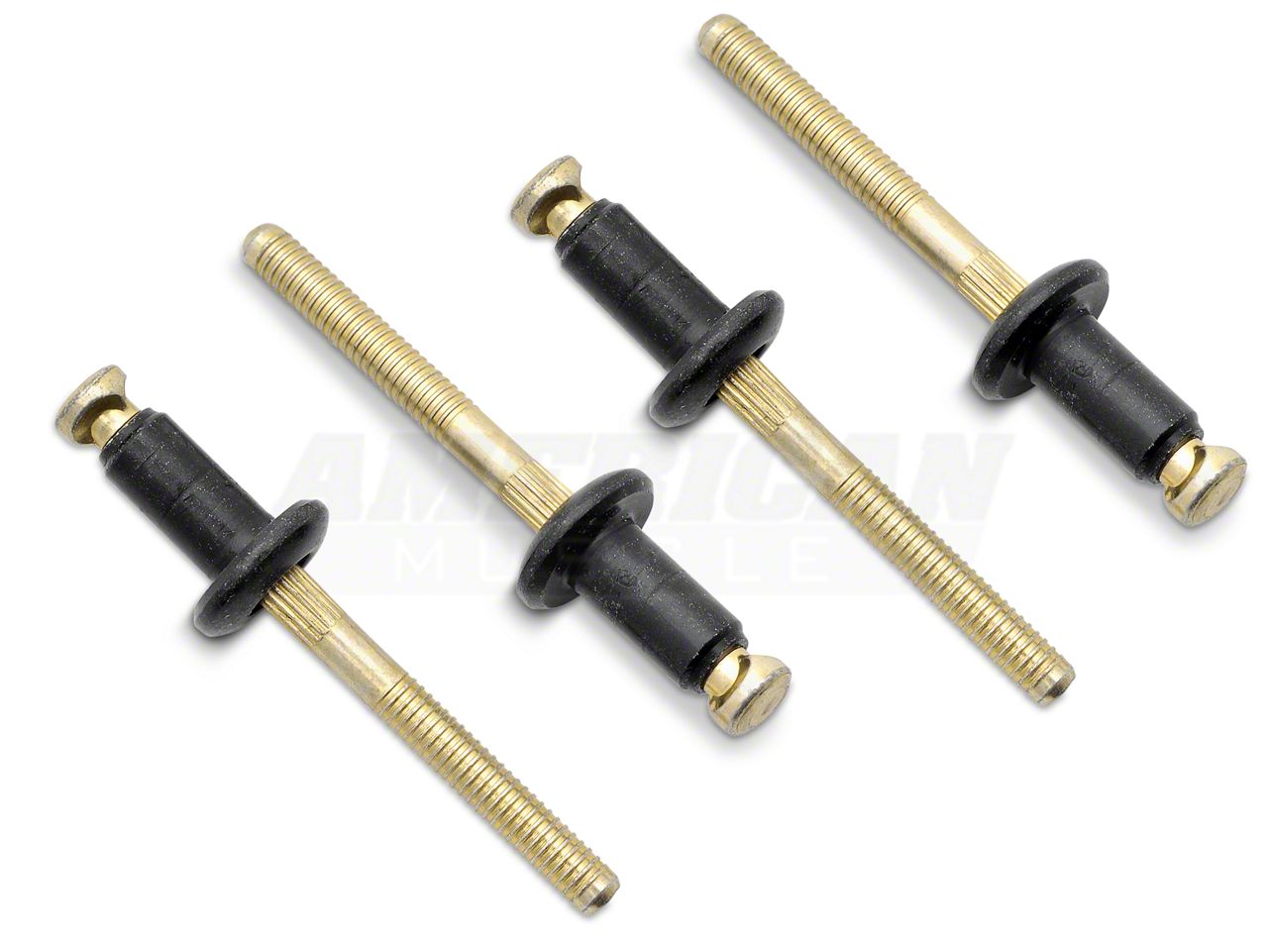 OPR Mustang Outer Door Handle Restoration Kit; Black 99840 (79-93