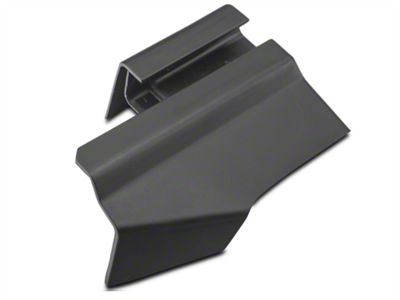 Ford Outer Rear Driver Seat Track Cover; Charcoal (05-14 Mustang)