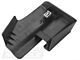 Ford Outer Rear Driver Seat Track Cover; Charcoal (05-14 Mustang)