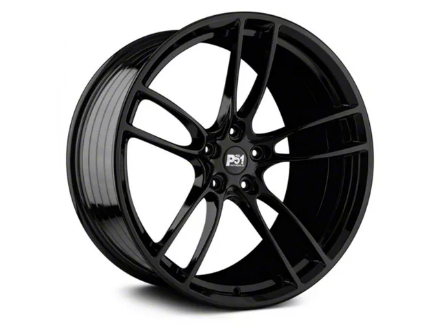 P51 Wheels 101RF Gloss Black Wheel; Rear Only; 20x11 (10-14 Mustang)