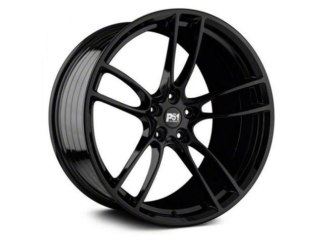 P51 Wheels 101RF Gloss Black Wheel; Rear Only; 20x11 (2024 Mustang)