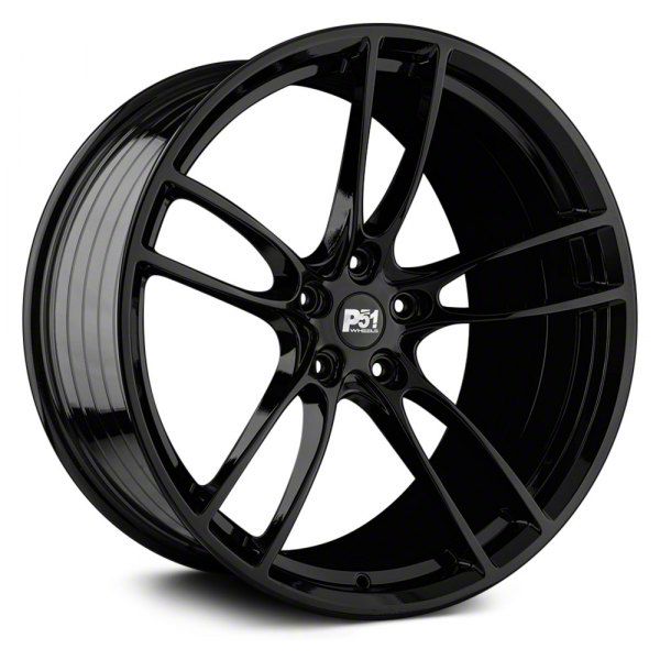 P51 Wheels 101RF Gloss Black Wheel; 20x10; 35mm Offset (15-23 Mustang GT, EcoBoost, V6)