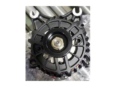 PA Performance High Output Alternator; 200 Amp; Flat Black (99-04 Mustang GT)