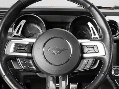 MMD Paddle Shifter Extensions; Silver (15-23 Mustang GT, EcoBoost, V6)