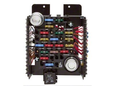 Universal Style Pre-Wired Fuse Block; 20 Circuit (Universal; Some Adaptation May Be Required)