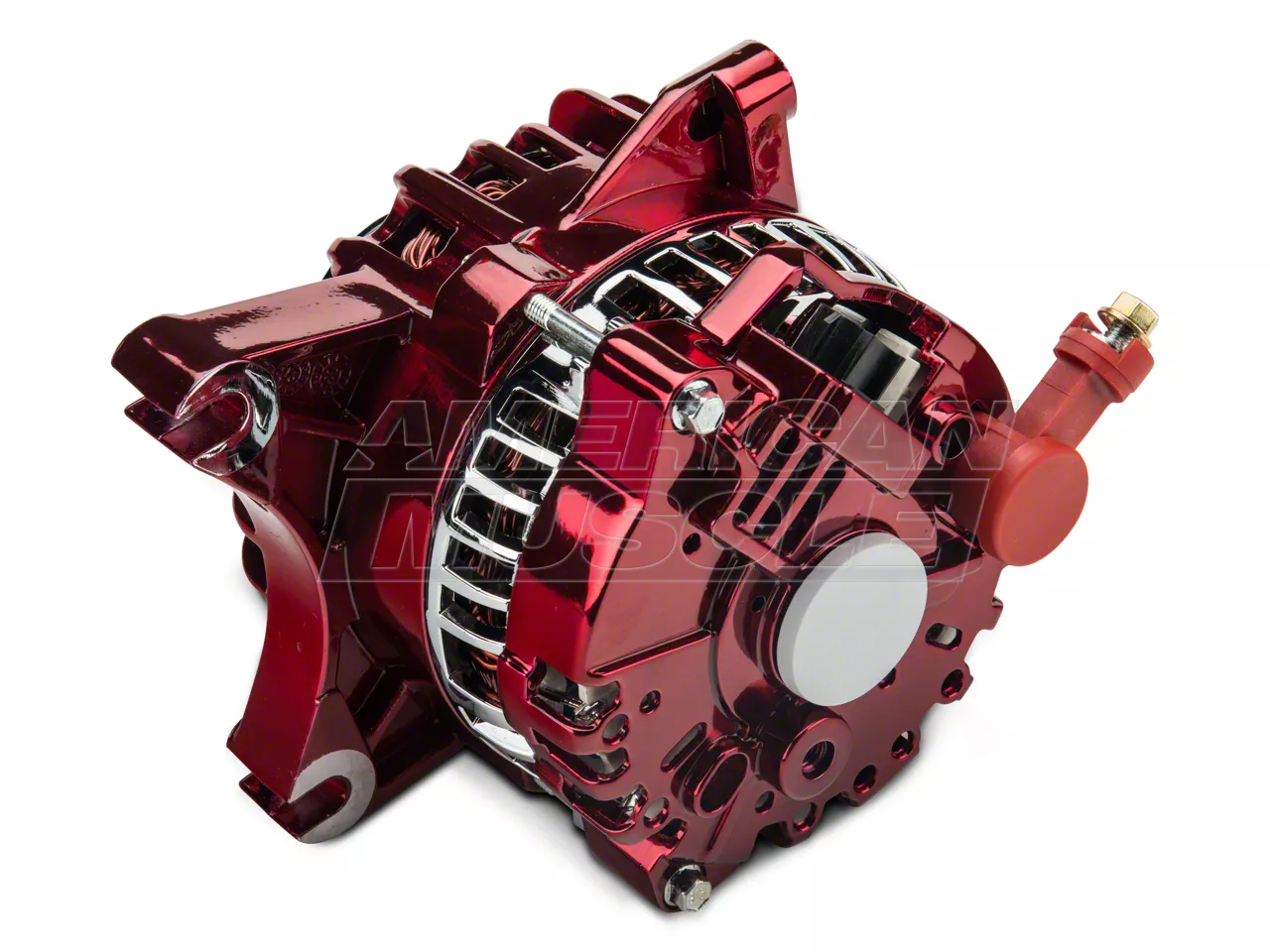 PA Performance Mustang Alternator; 130 Amp; Red 2264CR (99-04 Mustang ...