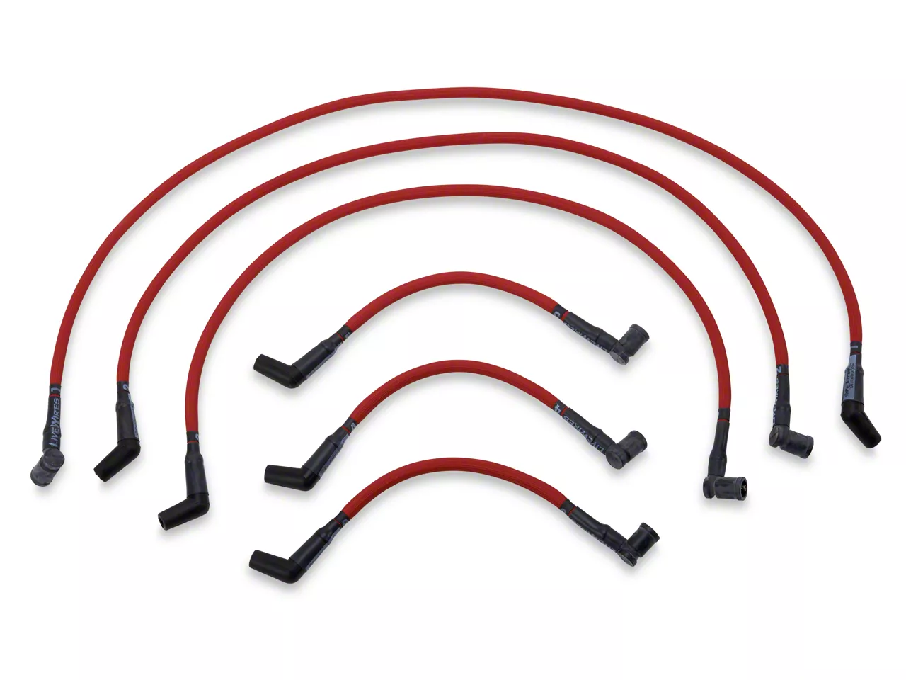 Performance Distributors Mustang Livewires 10mm Spark Plug Wires; Red