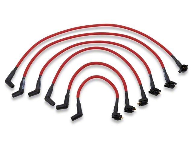 Performance Distributors LiveWires Spark Plug Wires; Red (94-98 Mustang V6)