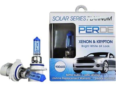 Perde Solar Series Platinum Xenon-Enhanced Halogen Fog Light Bulbs; 9006XS (06-10 Charger)