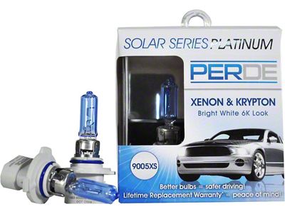 Perde Solar Series Platinum Xenon-Enhanced Halogen Headlight Bulbs; 9005XS (06-10 Charger)