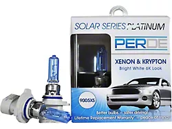Perde Solar Series Platinum Xenon-Enhanced Halogen Headlight Bulbs; 9005XS (06-10 Charger)