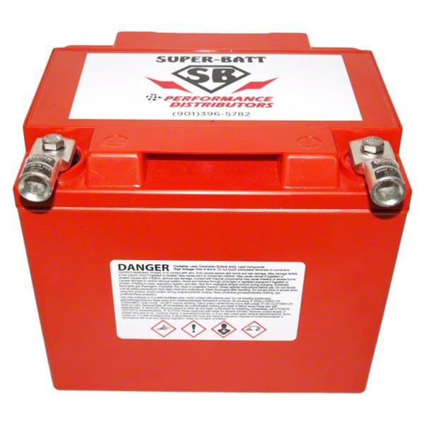 Performance Distributors Challenger SuperBatt12 Volt Dry Cell Battery with 1/O Gauge Battery