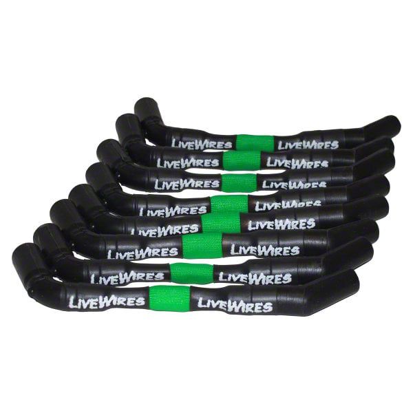 Performance Distributors Corvette LiveWires Spark Plug Wires; Green DUI