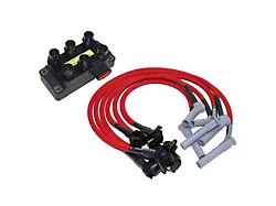 Performance Distributors Firepower Ignition Kit; Red (05-10 Mustang V6)