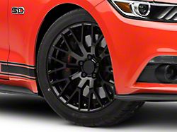 Performance Pack Style Gloss Black Wheel; 19x8.5 (15-23 Mustang GT, EcoBoost, V6)