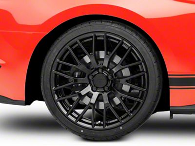 Performance Pack Style Gloss Black Wheel; Rear Only; 20x10; 48mm Offset (15-23 Mustang GT, EcoBoost, V6)